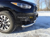Защита передняя нижняя 76,1/75 мм Infiniti JX 35 2013
